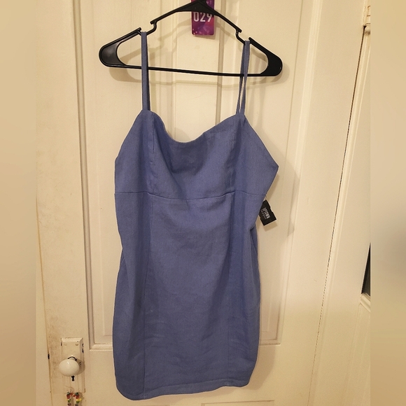 Ktk Denim Fitted Dress - Picture 1 of 7